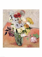 Roses and Anemones, 1890 Fine Art Print