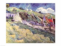 Cottages at Auvers-sur-Oise, 1890 Fine Art Print