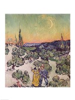 Moonlit Landscape, 1889 Fine Art Print