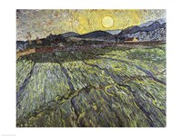 Enclosed field with rising sun, 1889 Fine Art Print