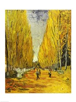 L'Allee des Alyscamps, Arles, 1888 Fine Art Print