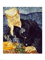 Portrait of Dr. Gachet by Vincent Van Gogh - various sizes