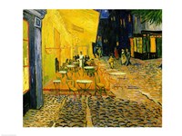 Cafe Terrace, Place du Forum, Arles, 1888 (detail 2) Fine Art Print