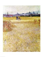 Wheatfield with Sheaves, 1888 Fine Art Print