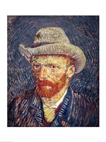 Self Portrait with Felt Hat by Vincent Van Gogh - various sizes
