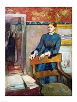 Helene Rouart in her Father's Study by Edgar Degas - various sizes