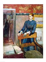 Helene Rouart in her Father's Study Fine Art Print