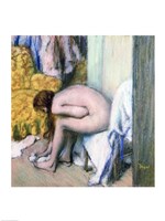 After the Bath, Woman Drying her Left Foot, 1886 Fine Art Print