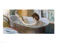 Woman in her Bath, Sponging her Leg, c.1883 Framed Print