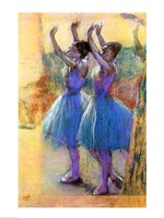 Two Blue Dancers Fine Art Print