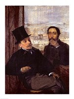 Self Portrait with Evariste de Valernes Fine Art Print