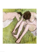 Two Bathers on the Grass Fine Art Print