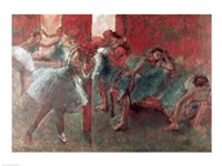 Dancers at Rehearsal - red Fine Art Print