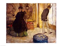 Interior with Two Figures, 1869 Fine Art Print