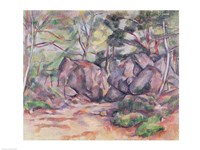Woodland with Boulders, 1893 Fine Art Print