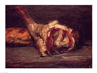 Still Life of a Leg of Mutton and Bread, 1865 Fine Art Print