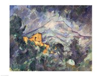 Montagne Sainte-Victoire and the Black Chateau Fine Art Print