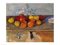 Still life of apples and Biscuits Fine Art Print