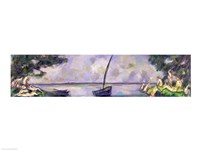 Boat and Bathers Fine Art Print