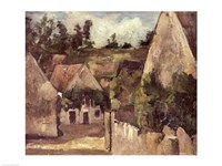 Crossroads at the Rue Remy, Auvers, c.1872 Fine Art Print
