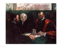 Examination at the Faculty of Medicine, 1901 Fine Art Print