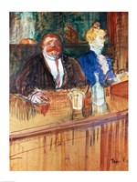 In the Bar: The Fat Proprietor and the Anaemic Cashier, 1898 Fine Art Print