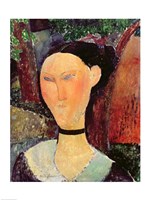 Woman with a Velvet Neckband, c.1915 Fine Art Print