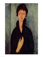 Woman with Blue Eyes, c.1918 Fine Art Print