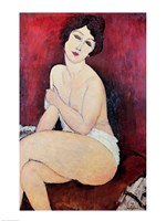 Large Seated Nude Fine Art Print