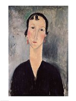 Woman with Earrings Fine Art Print