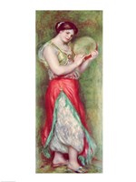Dancing Girl with Tambourine, 1909 Fine Art Print