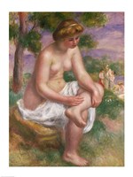 Seated Bather in a Landscape Fine Art Print