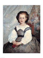 Portrait of Mademoiselle Romaine Lacaux, 1864 Framed Print