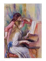 Young Girls at the Piano Fine Art Print