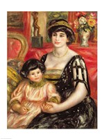 Madame Josse Bernheim-Jeune and her Son Henry, 1910 Fine Art Print