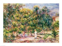 The woman in white in the garden of Les Colettes, 1915 Fine Art Print