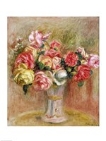 Roses in a Sevres vase Fine Art Print