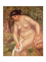 Bather drying herself, 1895 Framed Print