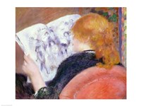 Young Woman Reading an Illustrated Journal, c.1880-81 Fine Art Print