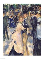 Ball at the Moulin de la Galette, 1876 - close up Fine Art Print