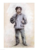 Portrait of Claude Monet - standing Fine Art Print