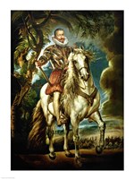 Equestrian portrait of the Duke of Lerma Fine Art Print