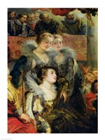 The Medici Cycle: The Coronation of Marie de Medici, detail of the Princesses of Guemenee and Conti Fine Art Print
