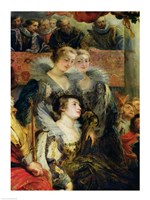 The Medici Cycle: The Coronation of Marie de Medici, detail of the Princesses of Guemenee and Conti Fine Art Print