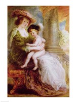 Helene Fourment - with child Fine Art Print