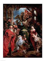 Adoration of the Magi, 1624 Fine Art Print