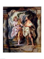 The Prophet Elijah and the Angel in the Wilderness Fine Art Print