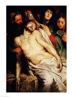Triptych of Christ on the Straw Fine Art Print