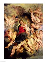 The Virgin and Child surrounded by the Holy Innocents Framed Print