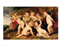 Garland of Fruit by Peter Paul Rubens - various sizes